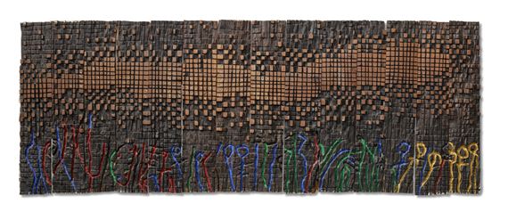 Illusions and Signs Series No. IV by El Anatsui, 1993
