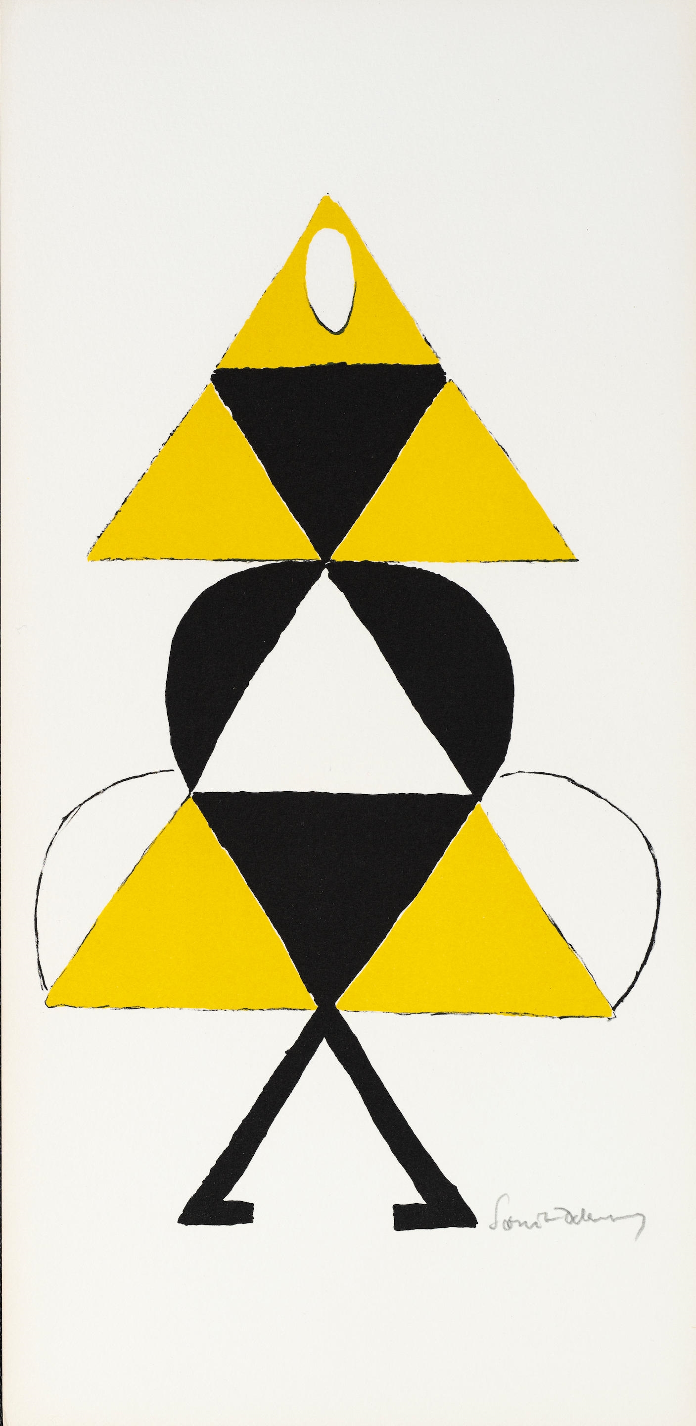 Artwork by Sonia Delaunay, LE COEUR A GAZ, 1977, Made of colour lithographs