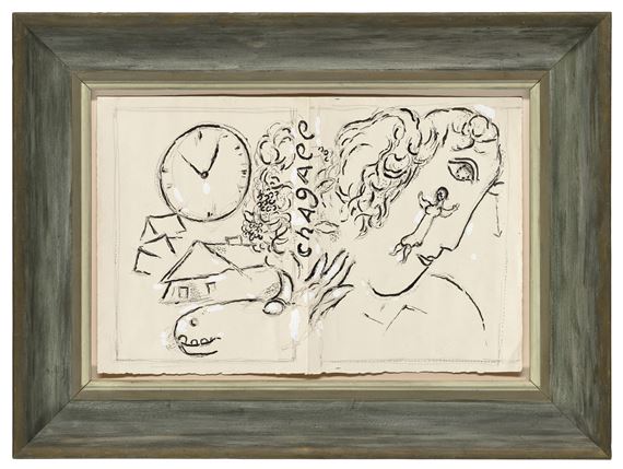 Marc Chagall | Esquisse préparatoire pour la mise en page de la