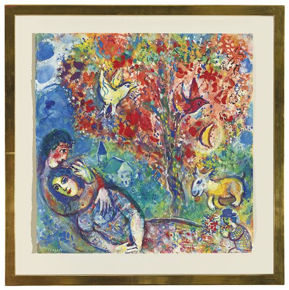 Marc Chagall | Couple sous l'arbre ou Les amoureux (1962 - 1963