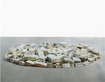 Green Quartz Circle - Richard Long