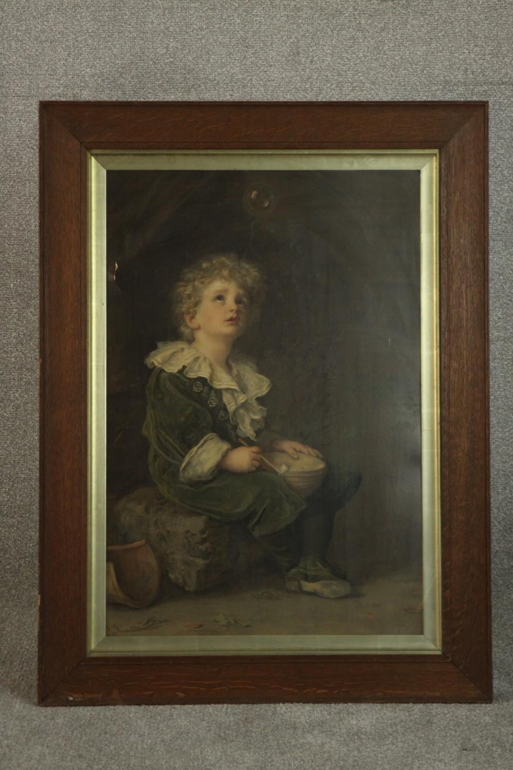 Sir John Everett Millais framed colour print of Bubbles MutualArt