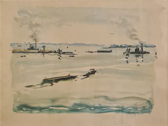 The Lagoon of Abidjan by Georges Prestat, March 1954