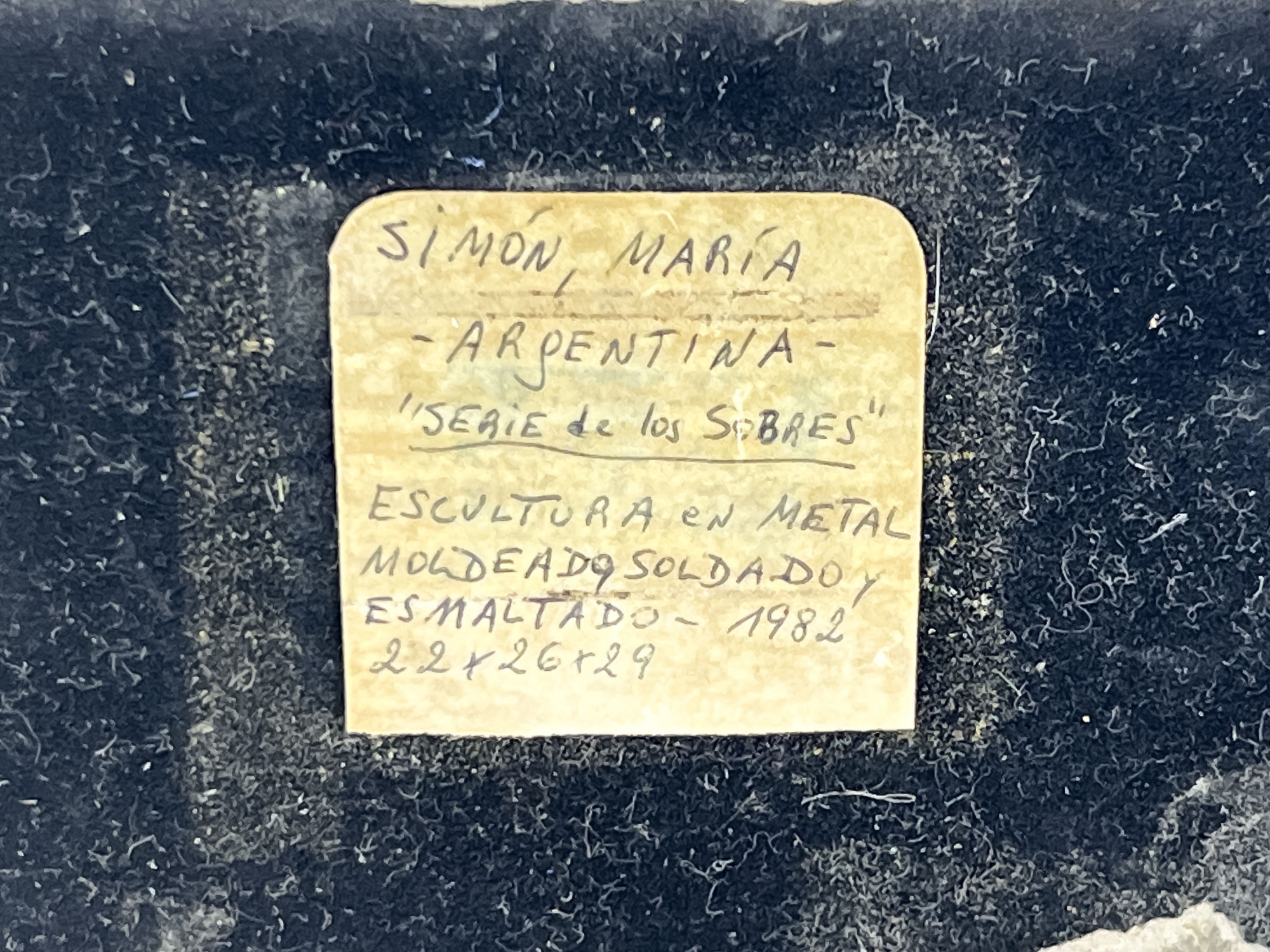 Artwork by Maria Simon, Untitled, Made of welded and enameled metal