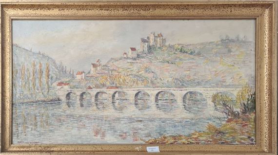 Castelnau, the castle overlooking the river, 1935,