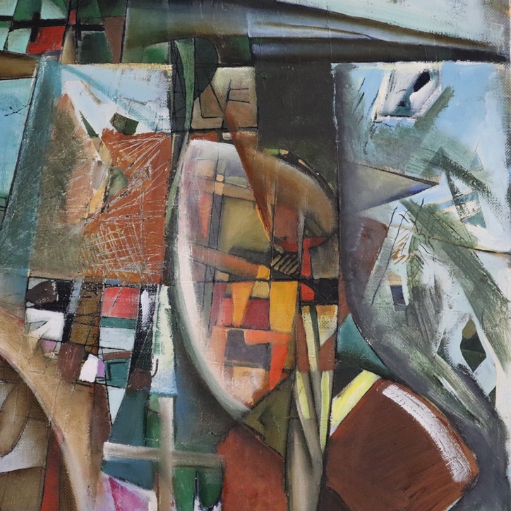 Artwork by Nikolai Reznichenko, Paar unter einem Hut, Made of Öl auf Leinwand