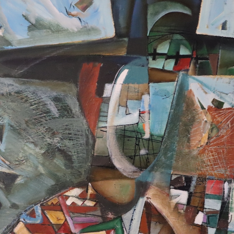 Artwork by Nikolai Reznichenko, Paar unter einem Hut, Made of Öl auf Leinwand