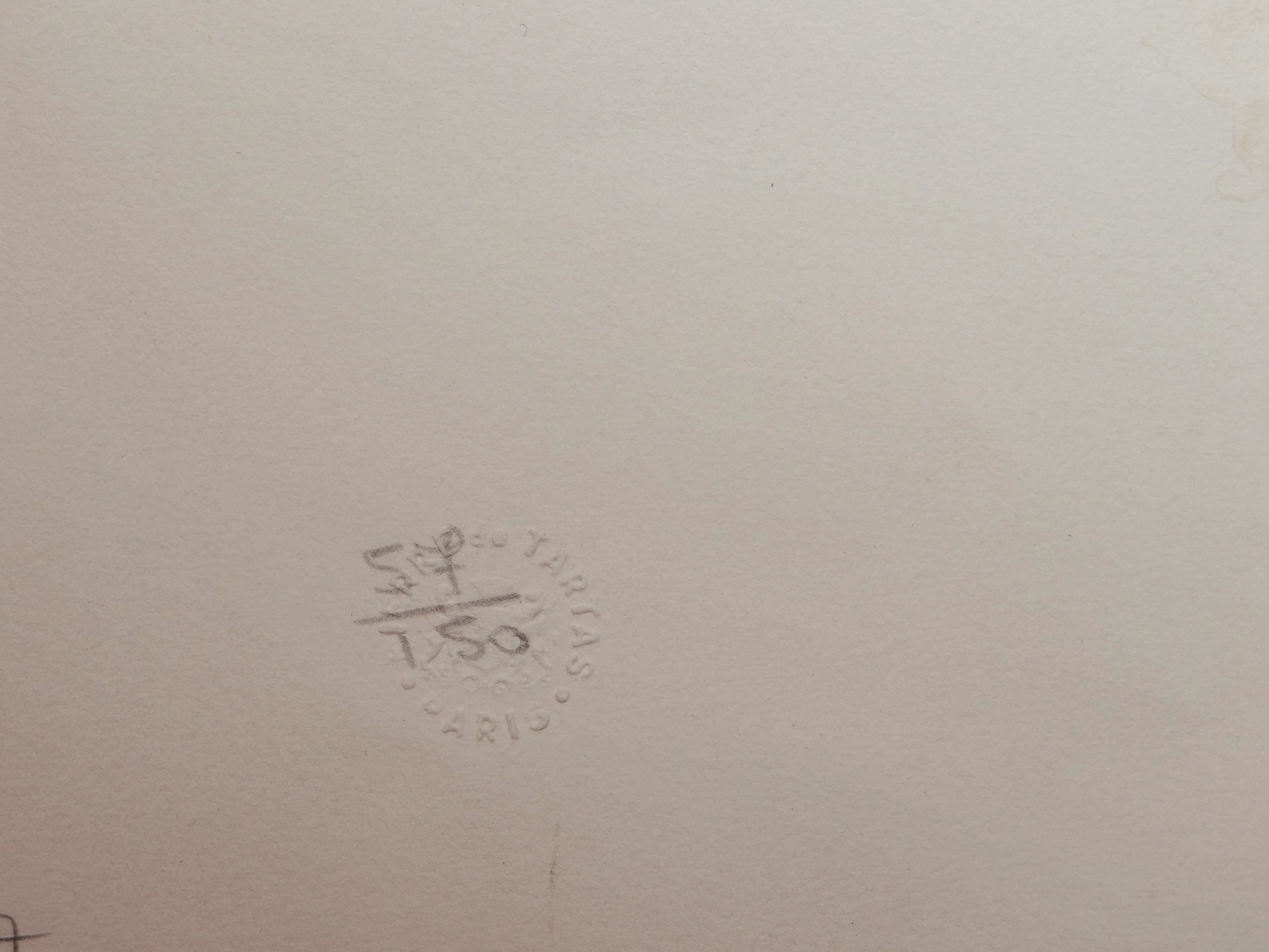 Artwork by Paul Daucé, Illustration for the book Daphnis et Chloé, Made of arches vellum paper