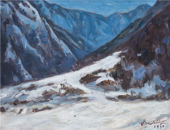 설경 by Oh Chi-Ho, 1970