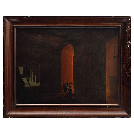 VISTA NOCTURNA DE CALLE by Horace Vernet