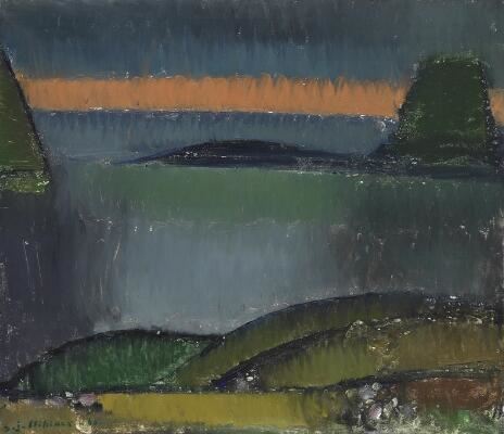 Overlooking the sea by Sámal Elias Frederik Joensen-Mikines, 65