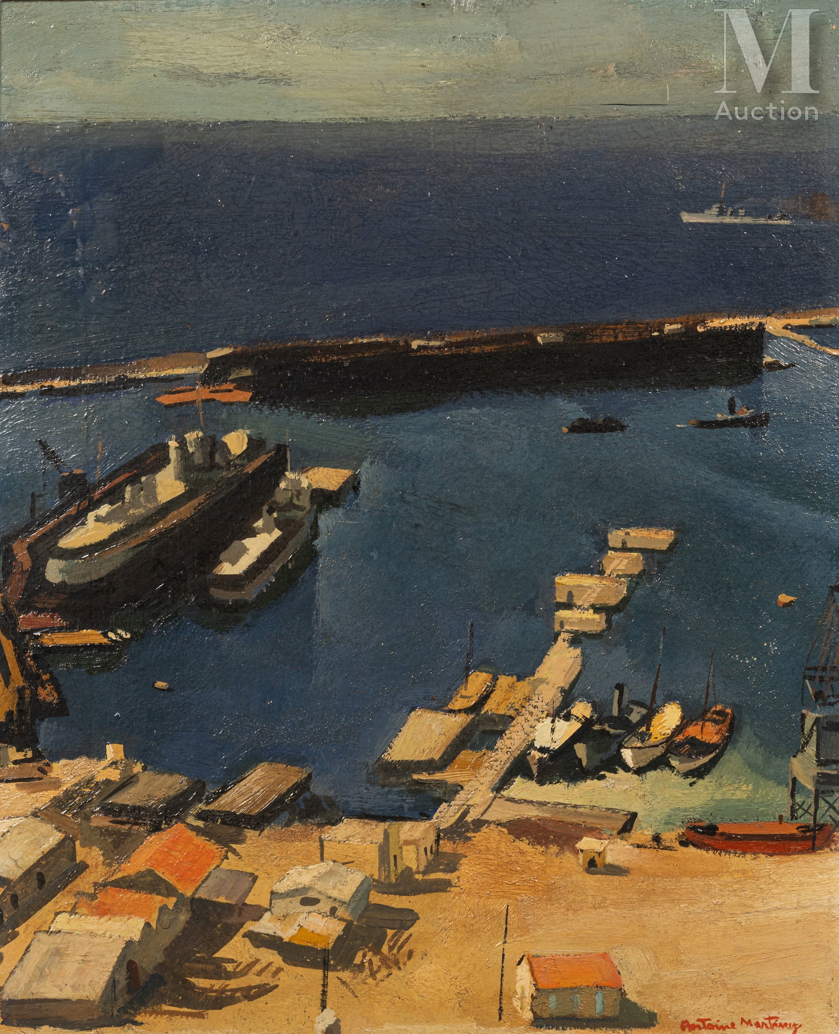 Le port d'Alger - Antoine Martinez