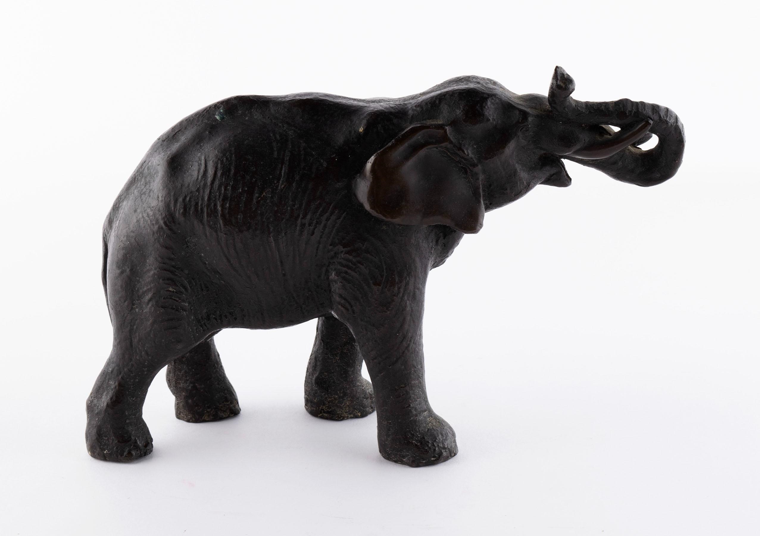 Genryusai Seiya MEIJI BRONZE ELEPHANT IN THE (19th Century 20th