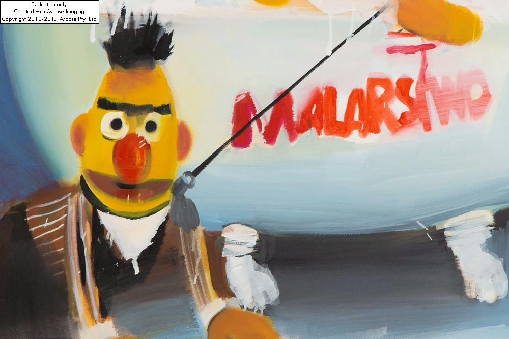 Artwork by Radek Szlaga, Bark Bert, Made of oil/canvas