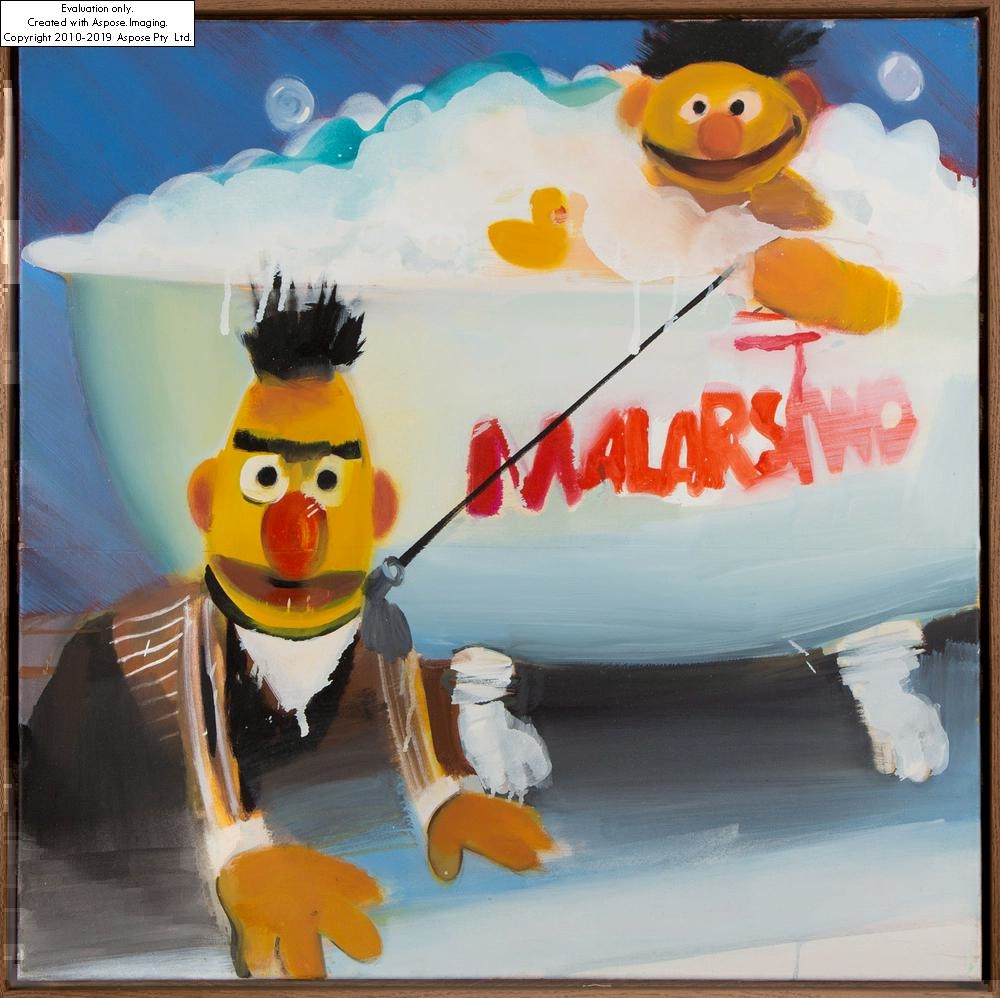 Artwork by Radek Szlaga, Bark Bert, Made of oil/canvas