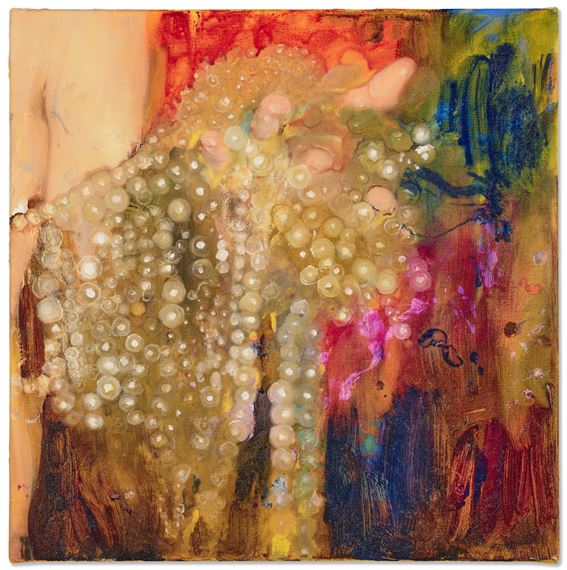 Tatiana Holding Pearls by Jenna Gribbon, Painted in 2018