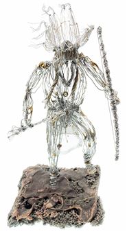 Native American Wire Sculpture - Lui Escoto