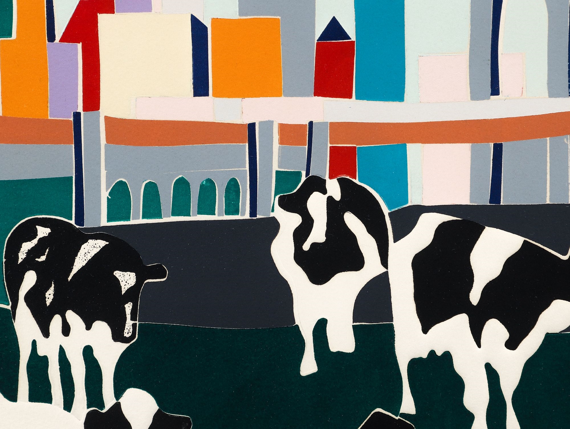 Woody Jackson | Cows Promenade (1985) | MutualArt