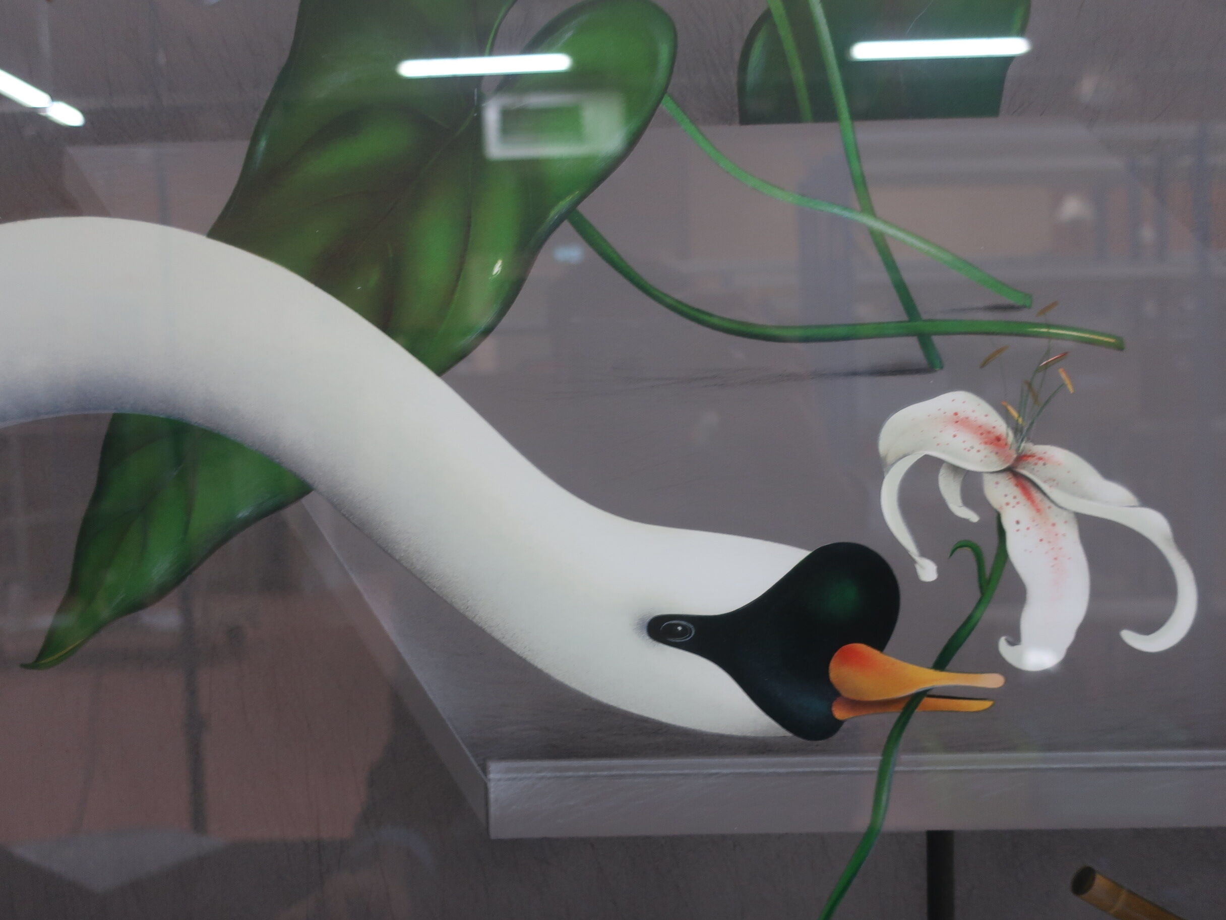 Artwork by Jean-Paul Donadini, JEAN-PAUL DONADINI (né en 1951) - Cygne au lys, Made of Lithograph