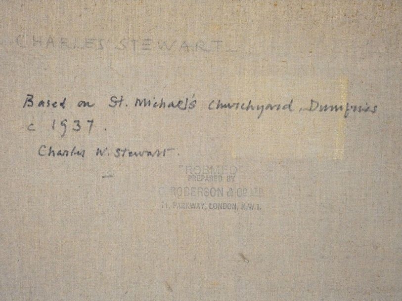 Artwork by Charles W. Stewart, c 1937, Made of oil on canvas