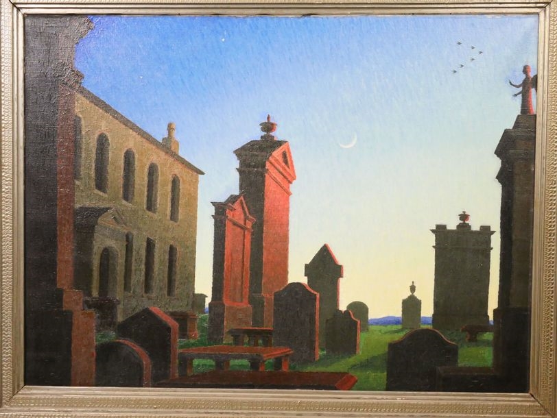 Artwork by Charles W. Stewart, c 1937, Made of oil on canvas