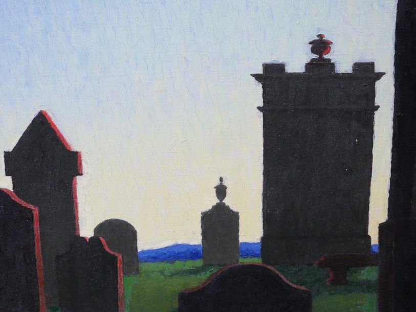 Artwork by Charles W. Stewart, c 1937, Made of oil on canvas