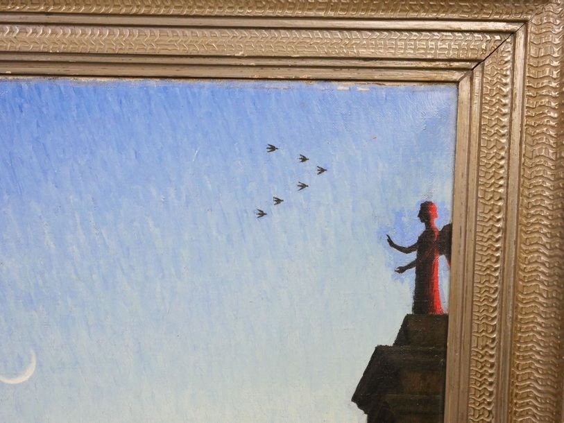 Artwork by Charles W. Stewart, c 1937, Made of oil on canvas