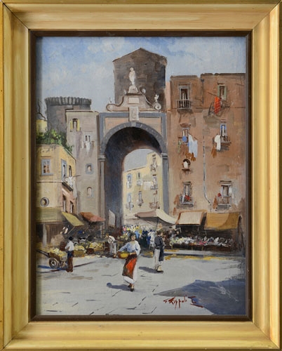 Giuseppe Rispoli | Market in Naples | MutualArt