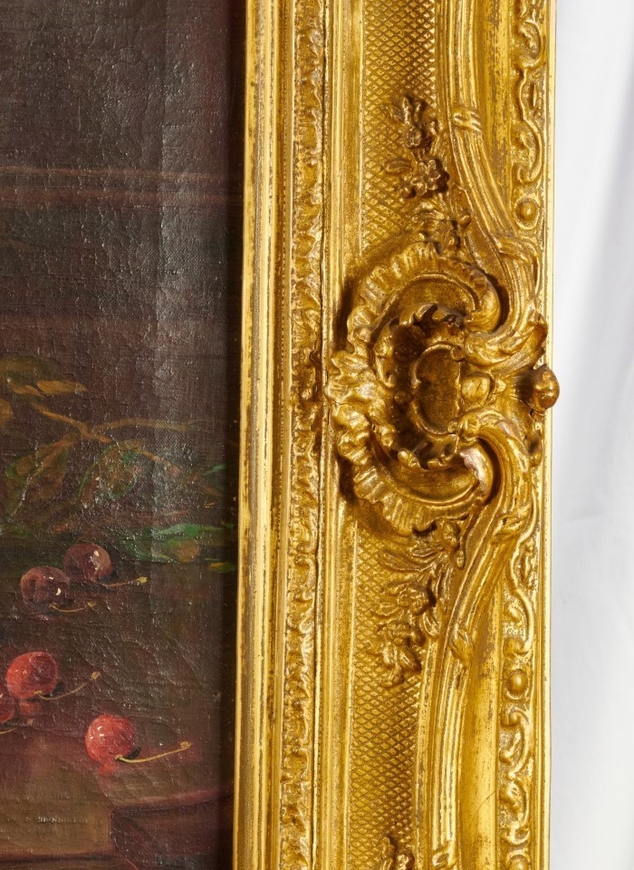 Artwork by Mathilde Winker, Still life of fruit, Made of oil on canvas