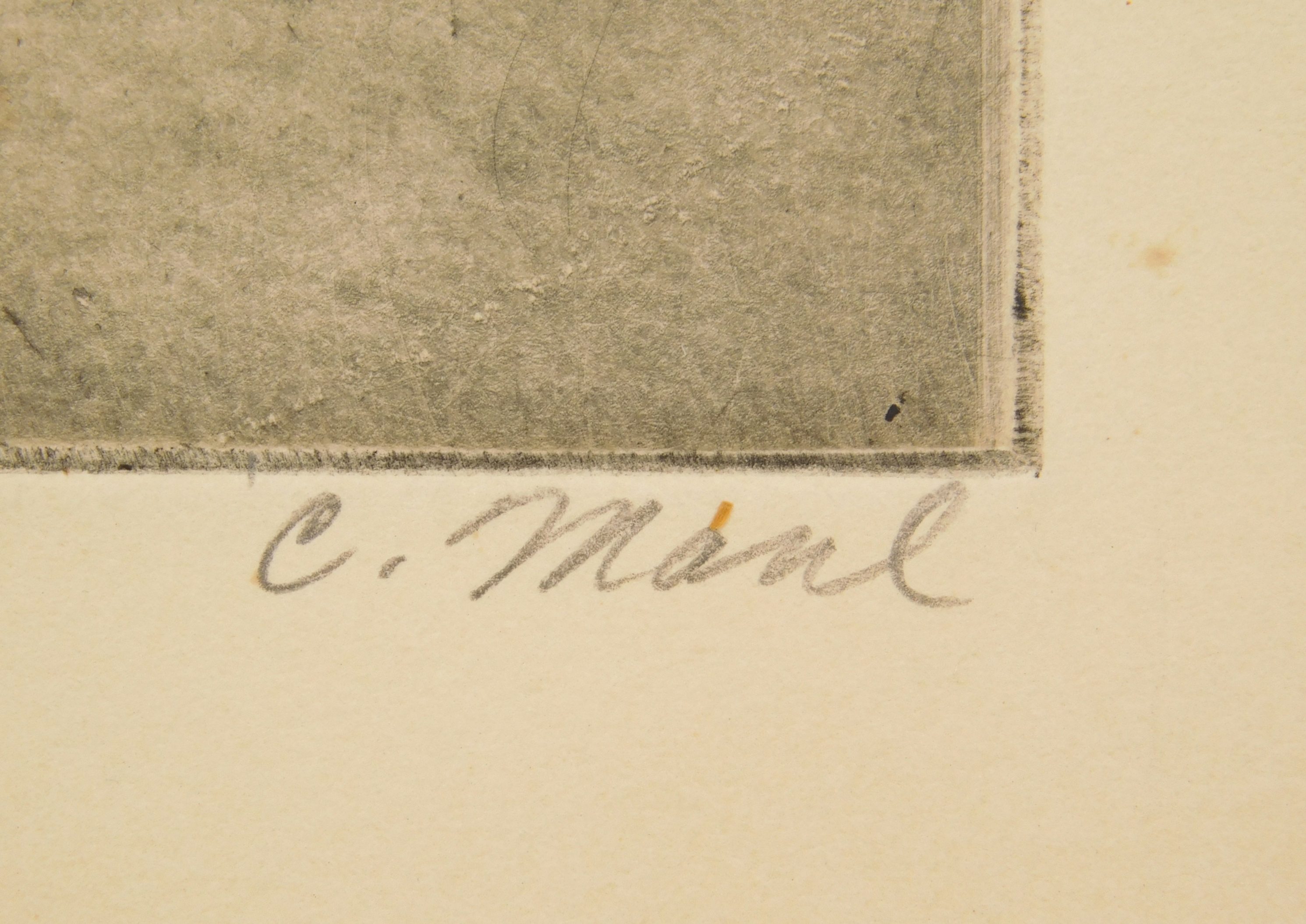 Artwork by Clare Mahl Moore, An American Family, Made of drypoint