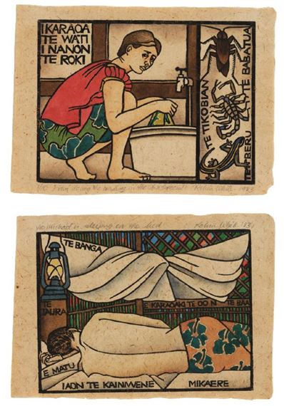 I Am Doing the Washing in the Bathroom; Michael is Sleeping on the Bed by Robin White, 1983