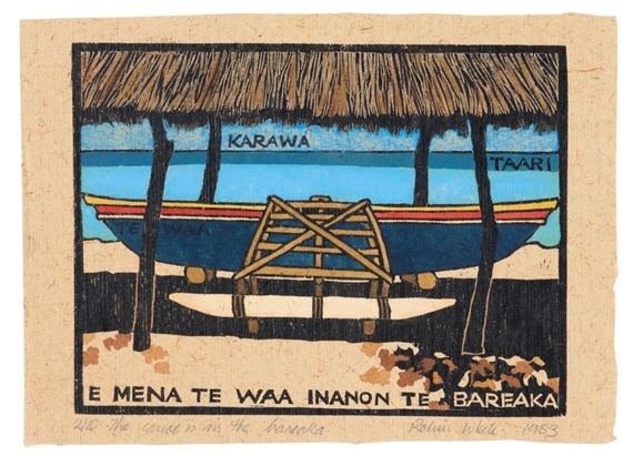 The Canoe is in the Bareaka by Robin White, 1983