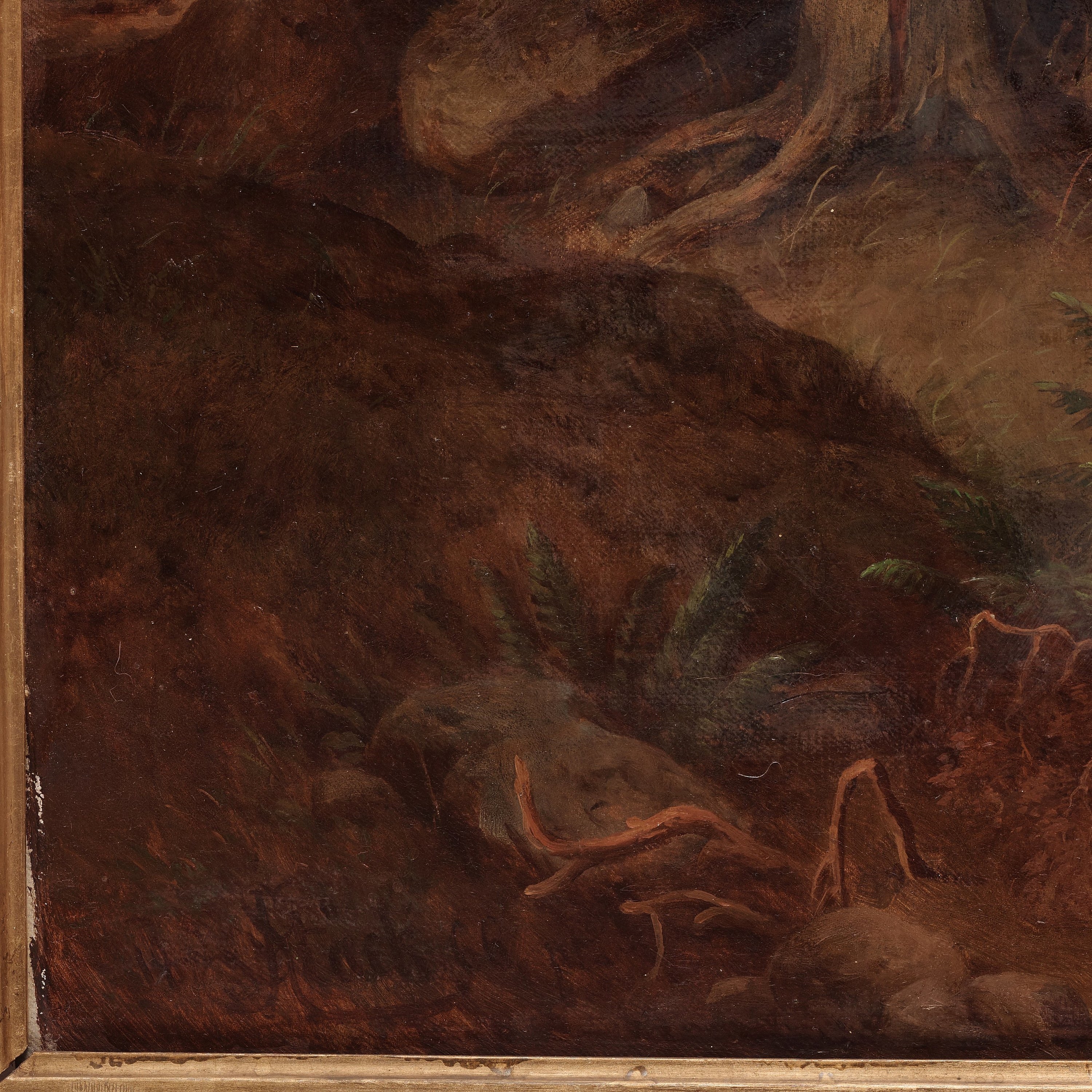 Artwork by Joseph Magnus Stäck, Landscape with a woman, Made of oil on canvas