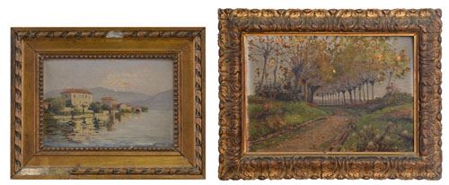 Paddy field road near S. Germano V.se., Lake Orta by Enzo Gazzone, 1922