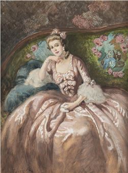 Portret damy - Józef Wodziński