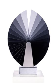 Kurt and Marsha Runstadler for Rudstadler Studios, A glass and metal fan sculpture - Kurt Runstadler