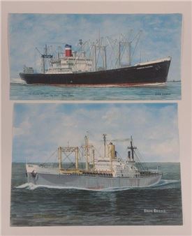 Two Dave Boone Signed Ship Prints - Dave Boone