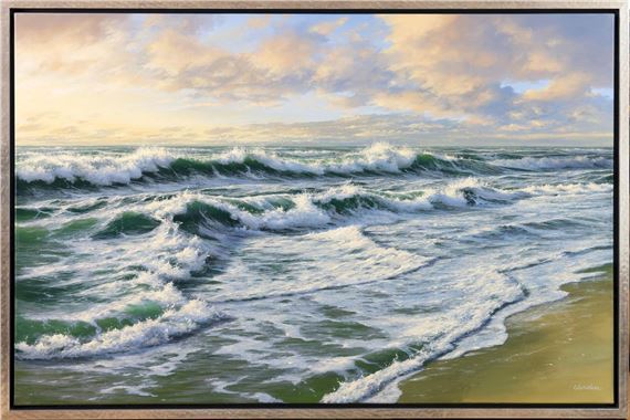 Meeresbrandung bei Abendlicht by Karsten Meiwald