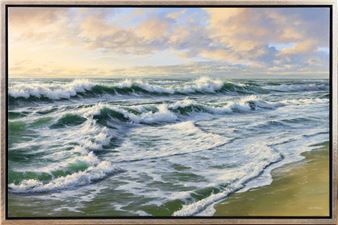 Meeresbrandung bei Abendlicht - Karsten Meiwald