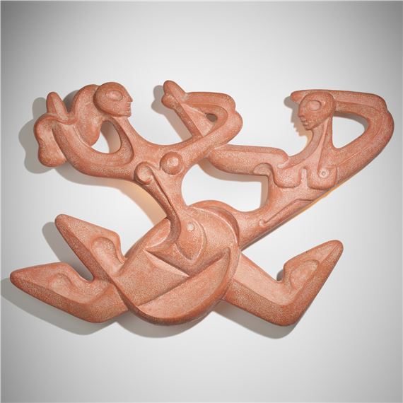 Dancers wall lamp by Frederick Weinberg, circa 1955