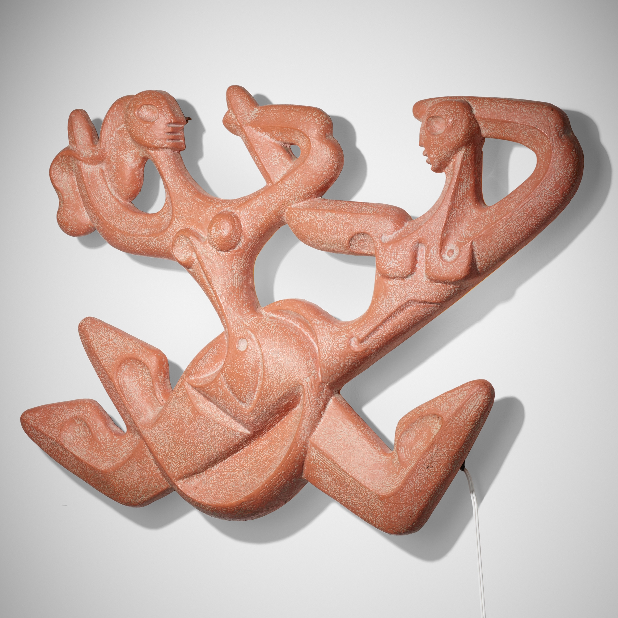 Artwork by Frederick Weinberg, Dancers wall lamp, Made of fiber