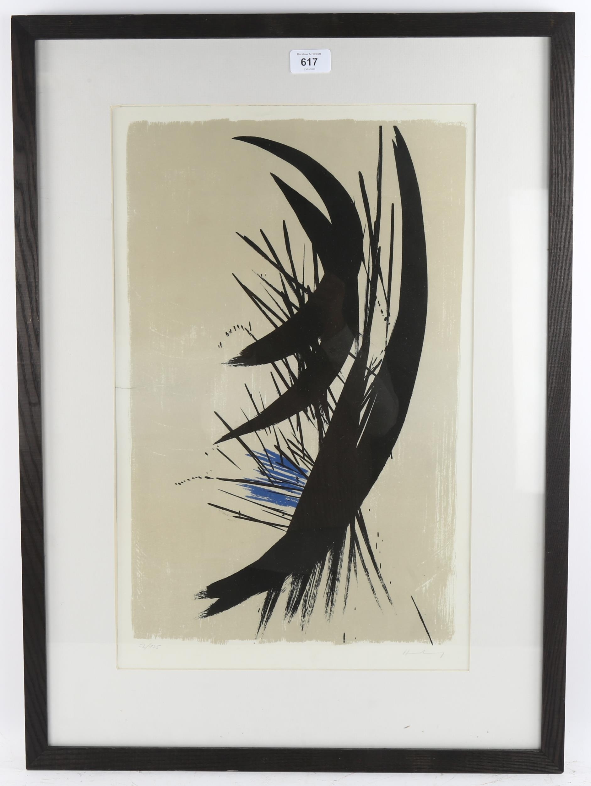 Hans Hartung | 1957 iconic award winning original lithograph (1957 ...