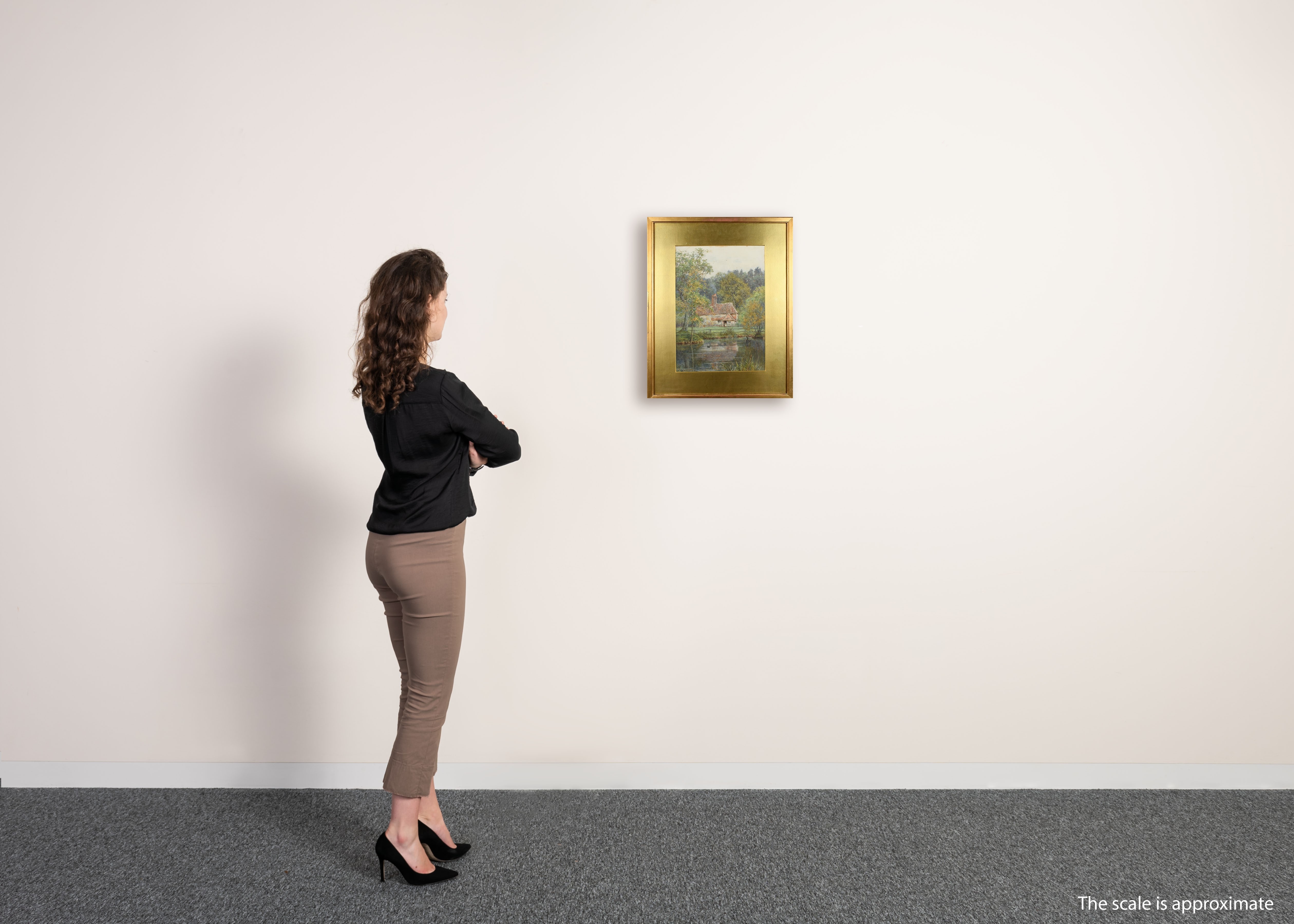 Artwork by Helen Allingham, Helen Allingham RWS (-1926), Made of Pencil and watercolour with scratching out