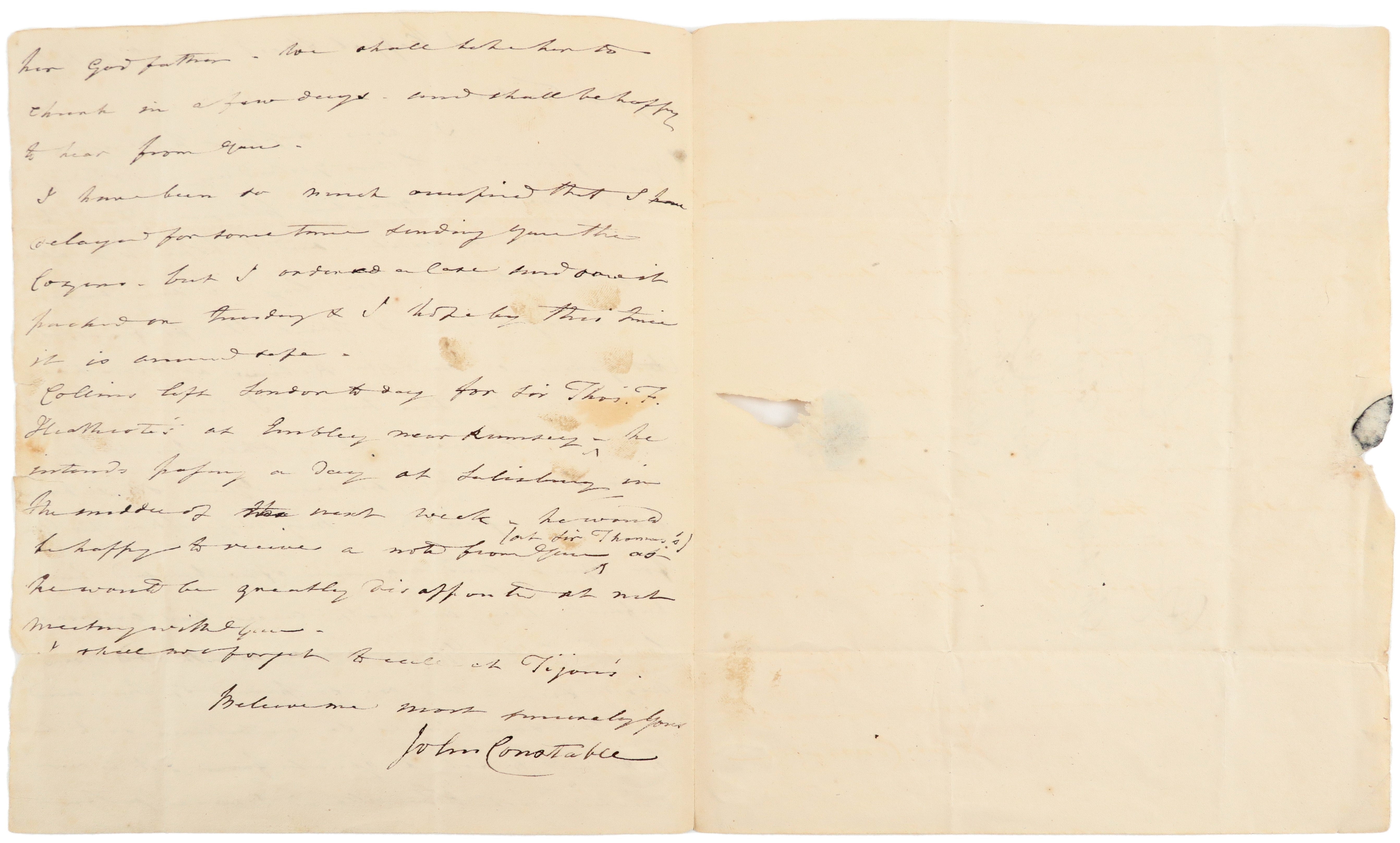 Artwork by John Constable, John Constable RA (-1837), Made of Brown ink on paper