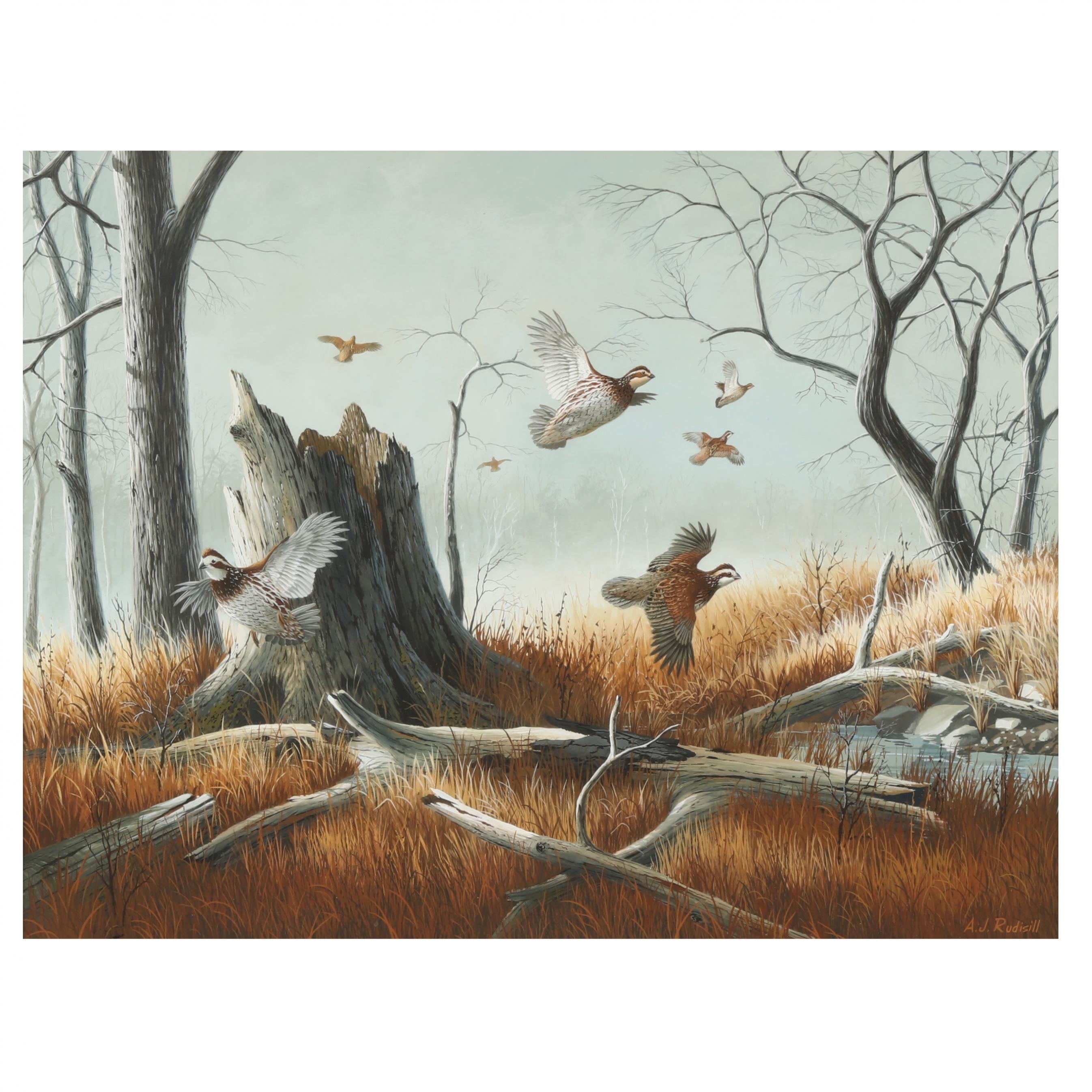 Anthony J. Rudisill | Edge of the Clearing (Quail) | MutualArt
