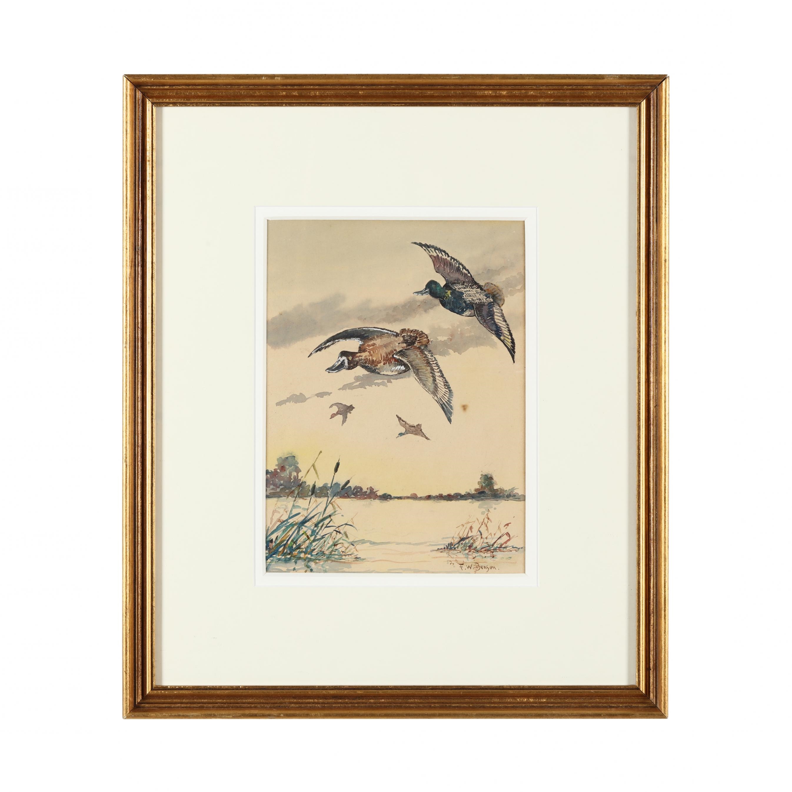 Frank Weston Benson | Incoming Scaup | MutualArt