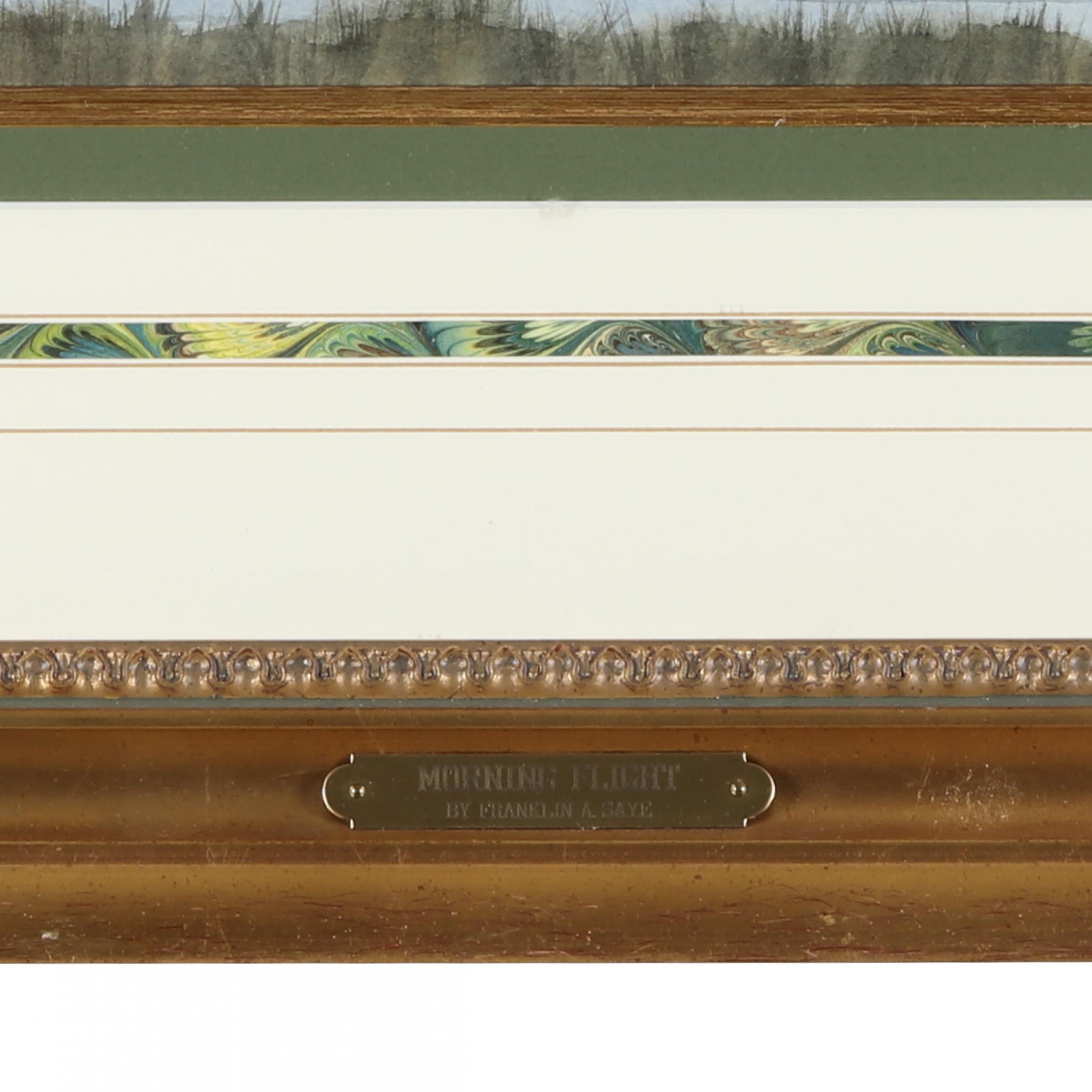 Artwork by Franklin Saye, Morning Flight, Made of Watercolor on paper