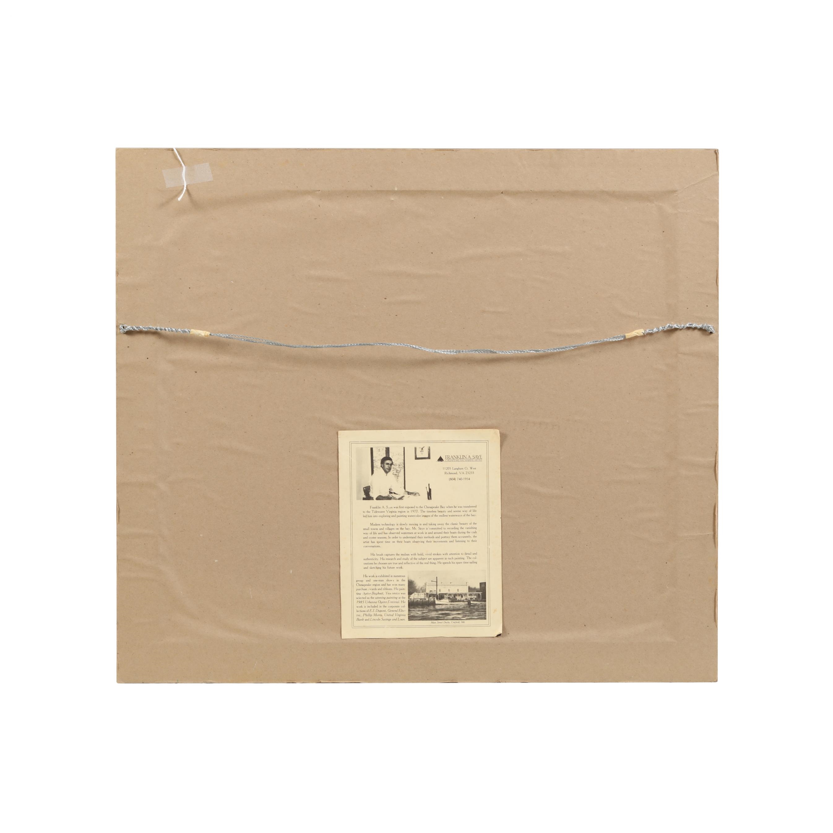 Artwork by Franklin Saye, Morning Flight, Made of Watercolor on paper