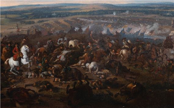 Jan Wyck | VIEW OF WILLIAM III AT THE BATTLE OF THE BOYNE OIL PAINTING ...