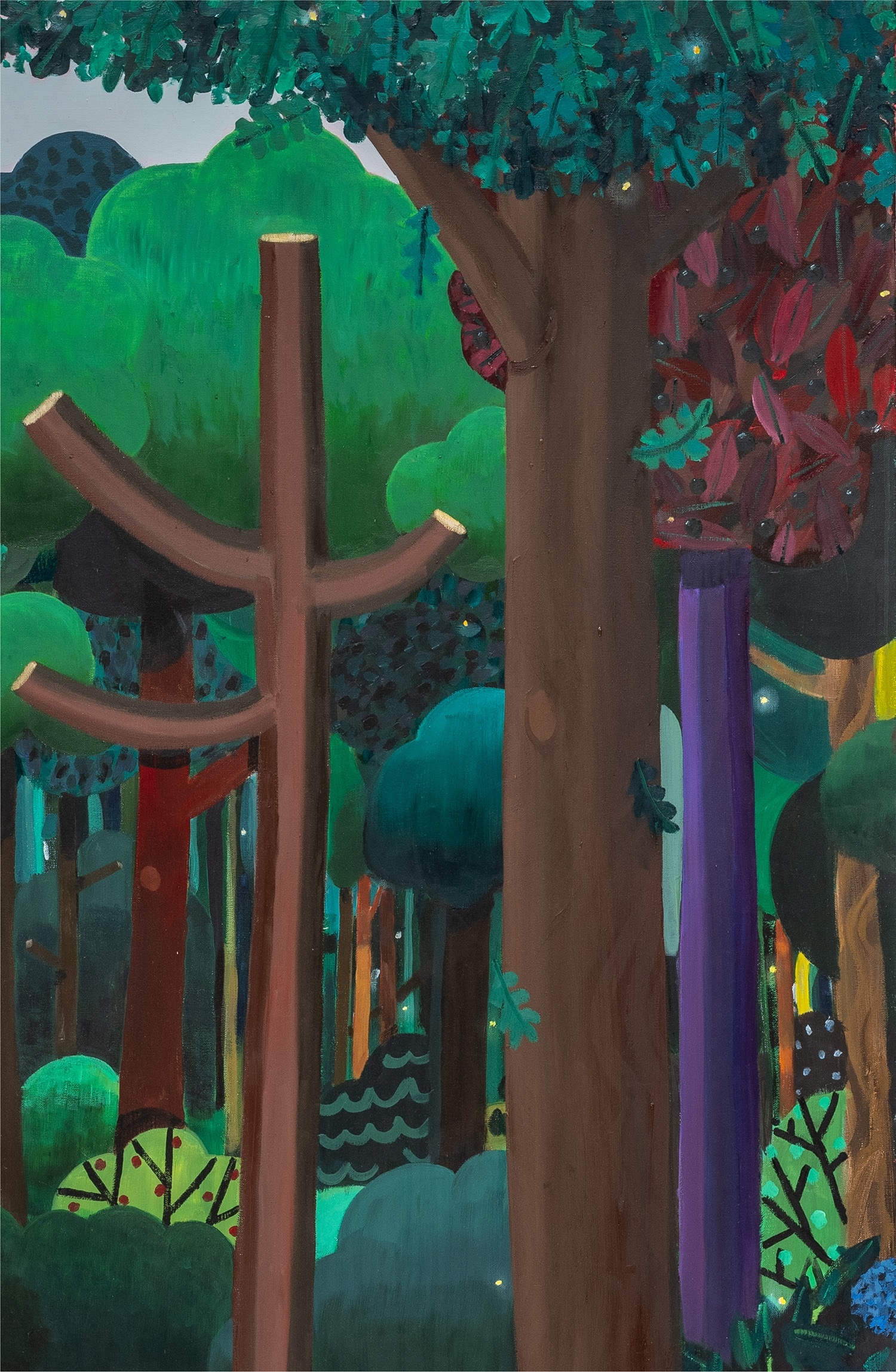 Artwork by Ben Sledsens, Wanderer with Dog, Made of oil and acrylic on canvas